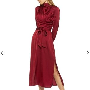 Alexia Admor MOCKNECK MIDI DRESS